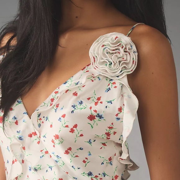 Anthropologie Bardot Olea Sleeveless Ruffle Midi Dress - Picture 5 of 15